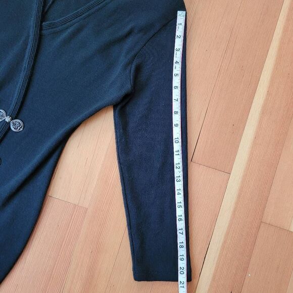 Vintage 90s wool blend maxi dress carol little brand size medium vampire goth - Picture 9 of 12